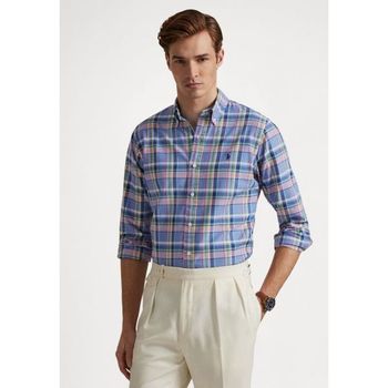 폴로랄프로렌 폴로 랄프 로렌 커스텀 핏 태터솔 옥스포드 셔츠 파랑/핑크/다채색 7078173