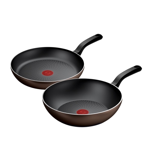 테팔 IH 라이트쿡 프라이팬 2종 (팬28+웍28)_이미지