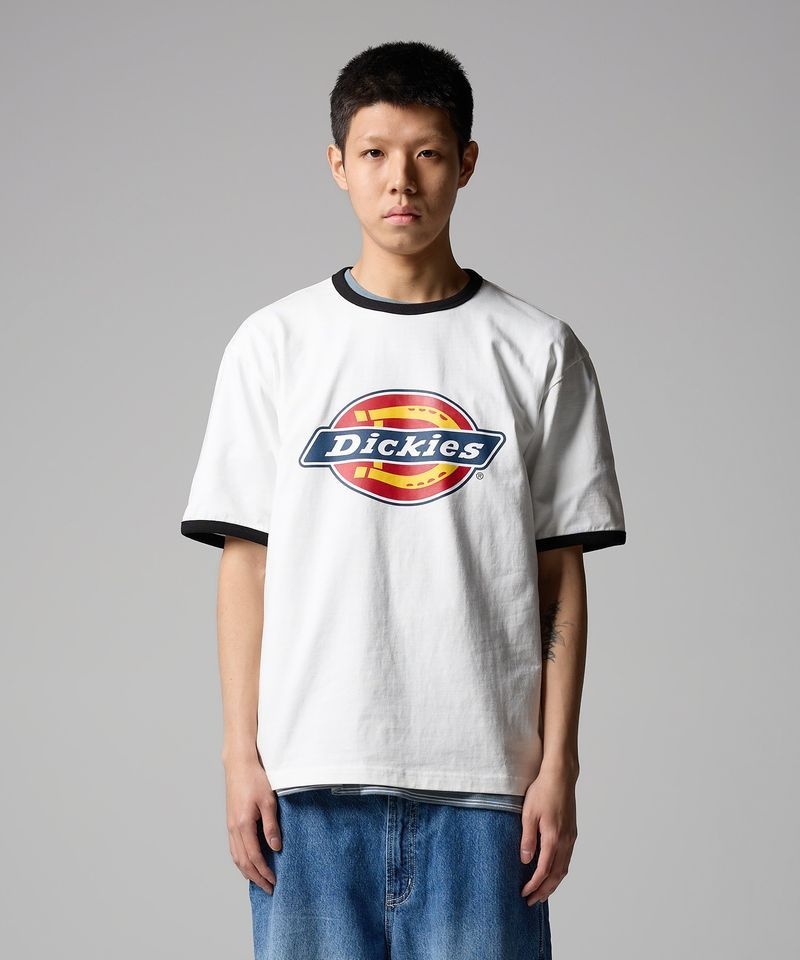 디키즈 트리 로고 링거 티셔츠 White DIKU251LRTS005WH0 1167073_이미지