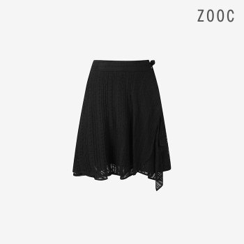 ZOOC A라인 레이스 훌 스커트 BK_Z253MSD002_이미지
