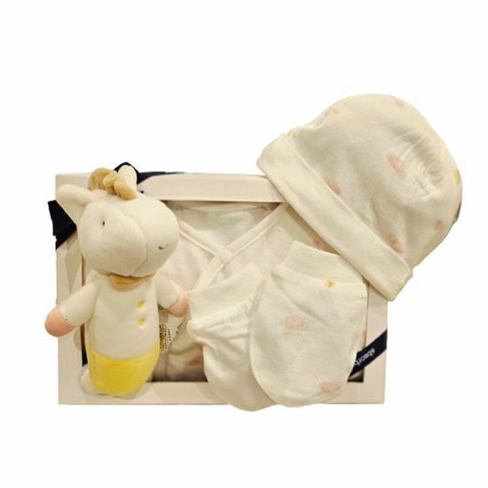 압소바 요미텐셀배냇가운 신생모 손싸개 인형세트 DA1A10101 DA1A10101_이미지
