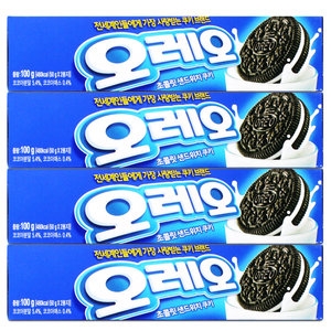 크래프트 오레오 초콜릿 샌드위치 쿠키 화이트크림 100g (10개)_이미지