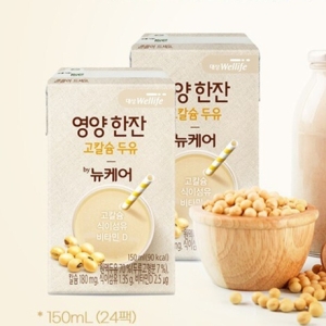 영양한잔 고칼슘 두유 150mlX24팩 환자영양식 균형영양식 콩두유 단백질 간식