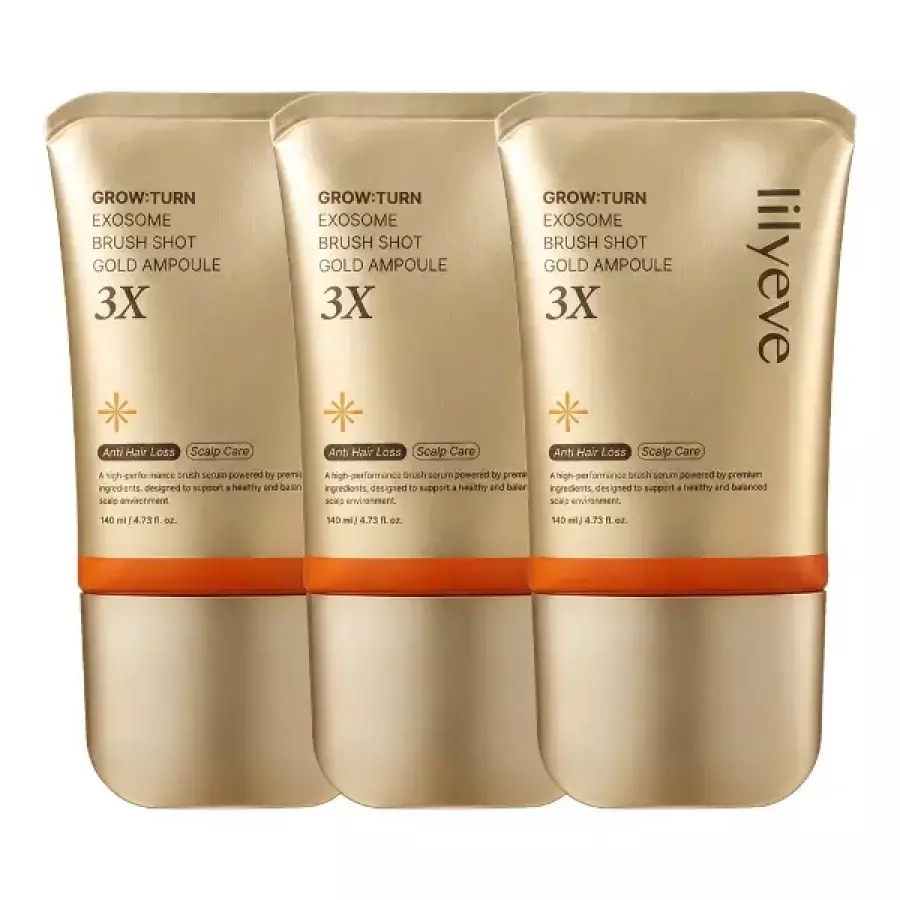 릴리이브 그로우턴 엑소좀 브러쉬 샷 골드 앰플 3X 140ml (3개)_이미지