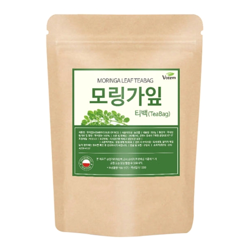 보탬 모링가잎 삼각 티백차 1g 100개입 (1개)_이미지