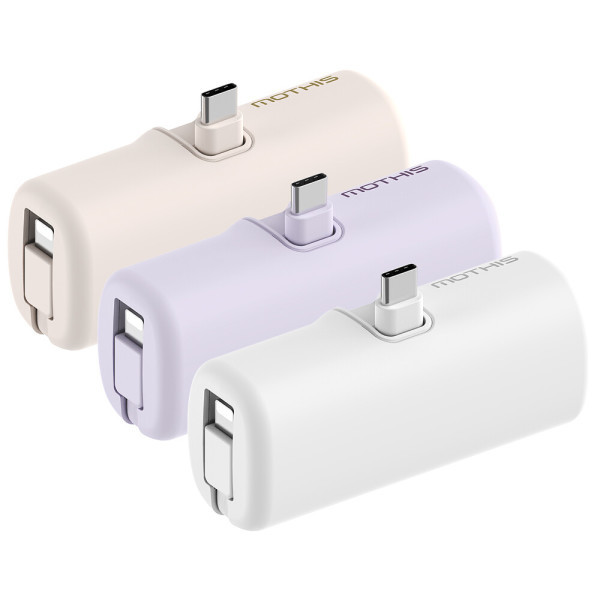 모디스 2in1 C타입 8핀 일체형 미니 보조배터리 MOTHIS-M5000CP 5000mAh