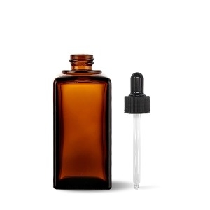 미르 Mir 갈색병 사각 100ml BN100S 스포이드캡 공병 유리용기