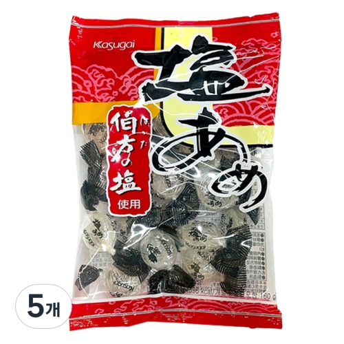 카수가이 시오 아메 소금사탕 140g 5개_이미지