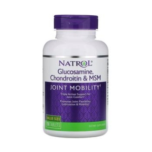 나트롤 Natrol 글루코사민 콘드로이틴 MSM 150 태블릿