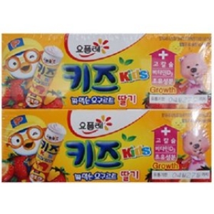 빙그레 요플레 키즈 짜먹는 딸기 240g (4개)_이미지