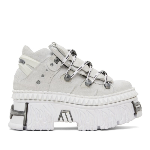 VETEMENTS 스니커즈 화이트 New Rock 파이어 플랫폼 스니커즈 261669M237002