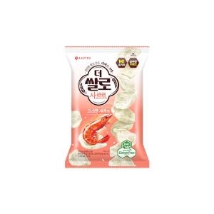 롯데제과 더 쌀로 사르르 고소한 새우맛 50g (16개)