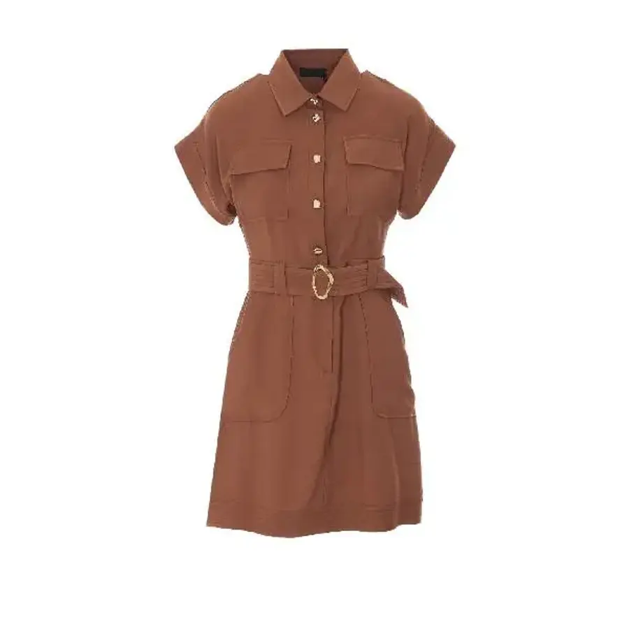 리우조 미디 원피스 CA6299T2508 09032 Brown_이미지