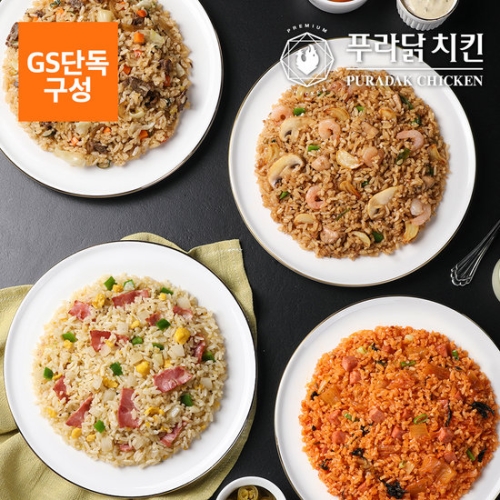 허닭프렌즈 푸라닭 소스볶음밥 4종 총16팩