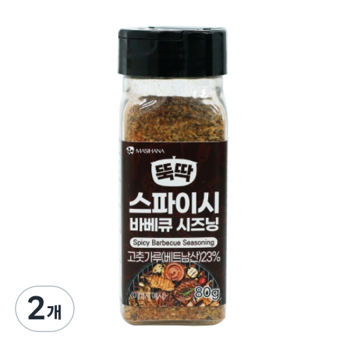 해마글로벌 마시하나 뚝딱 스파이시 바베큐 시즈닝 80g (2개)_이미지
