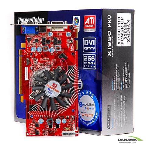 PowerColor �󵥿� X1950Pro Power Up 256MB �߸� ����