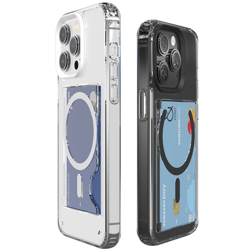 디자인플러스 아이폰16 프로 맥스 맥세이프 투명 카드 케이스