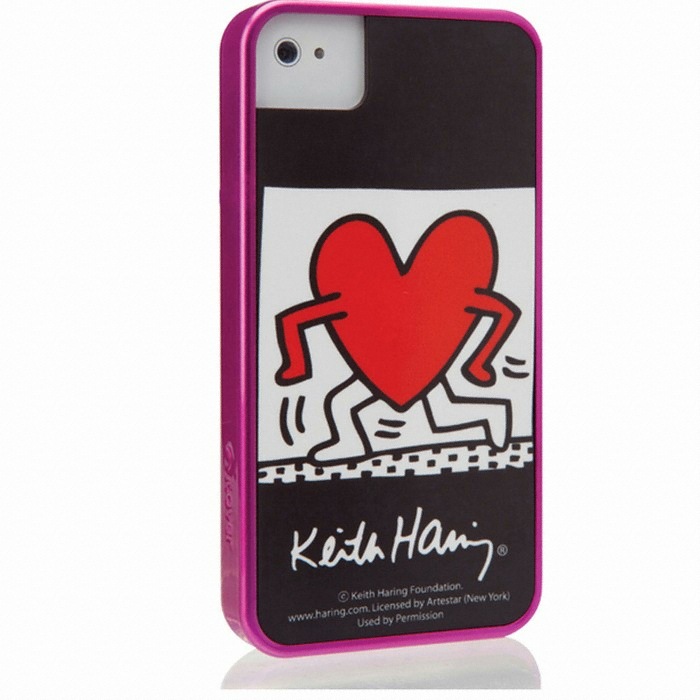 아이커버 DUES KEITH HARING VIVID SERIES- POP PINK (아이폰4/4S)_이미지