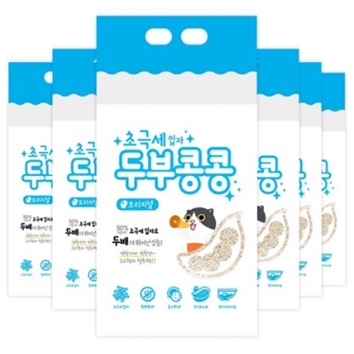  두부콩콩 초극세입자 오리지날 7L [6개]