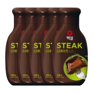 CJ제일제당 백설 스테이크 소스 255g (5개)
