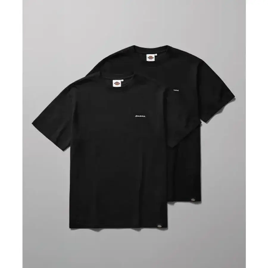 디키즈 2PACK 베이직 폰트 로고 티셔츠 Black 199266