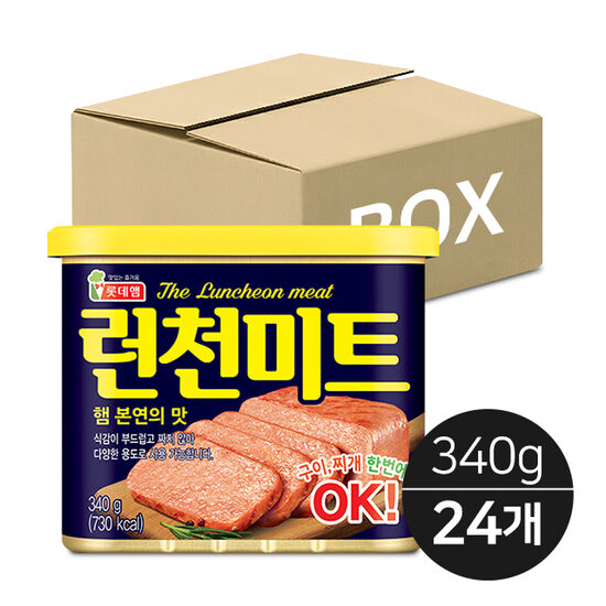 롯데햄 런천미트 340g (24개)