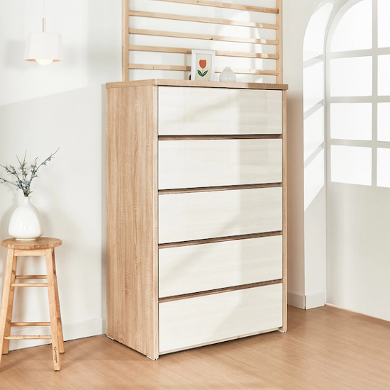 블레스가구 나이스 5단 틈새 옷 서랍장 900_이미지