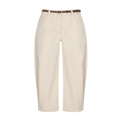 올리브데올리브 OE6SL177 밑단 돗또 커브드 컬러 데님 팬츠