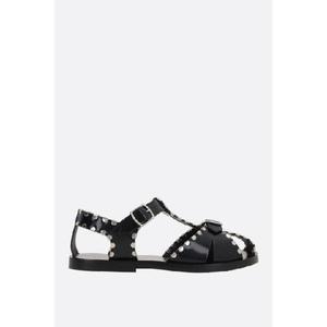 발리 brushed leather flat sandals WF0043VT935U901
