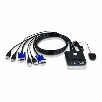 ATEN CS22U 2포트 USB 케이블 <b>KVM</b> <b>스위치</b>