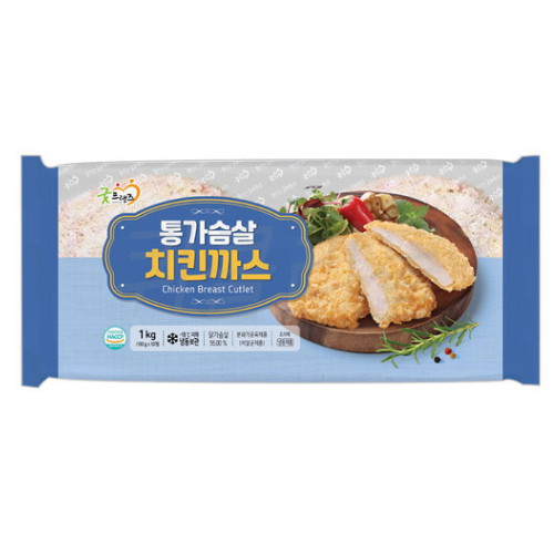 굿프랜즈 통가슴살 치킨까스 1kg (1개)_이미지