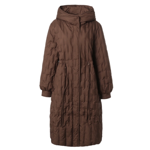 마담포라 후드 누빔 덕다운 슬림 패딩 점퍼MC1DH701A_이미지