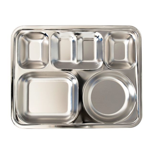 블룸엣홈 국산 스텐 무광 4찬 사각 식판이미지입니다. 누르면 해당 게시물로 새창이동합니다.