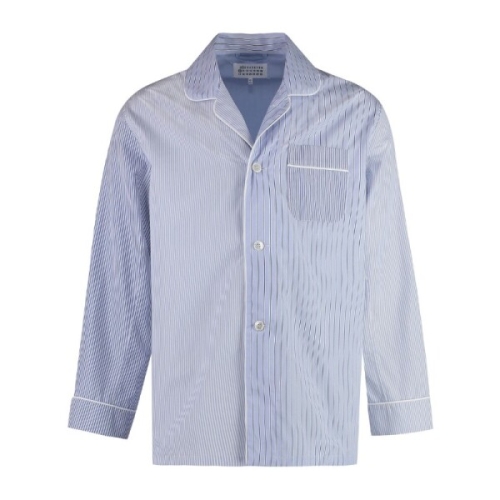 메종마르지엘라 스트라이프 코튼 프론트 포켓 셔츠 S50DT0044MT_이미지