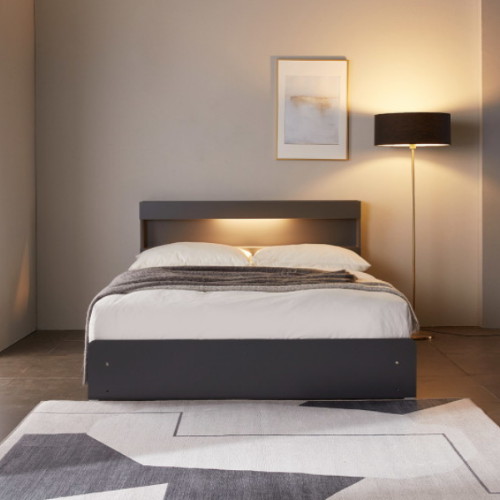 파로마 캐더린 멀티수납 LED침대 Q (본넬스프링)_이미지