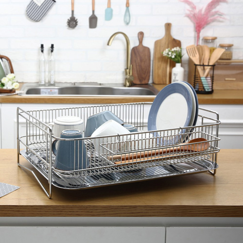 대명산업 아이넥스 솔리드 식기건조대 특대 (1단)_이미지