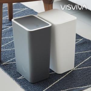 톡 원터치 사각 휴지통 화장실 쓰레기통9L 2color