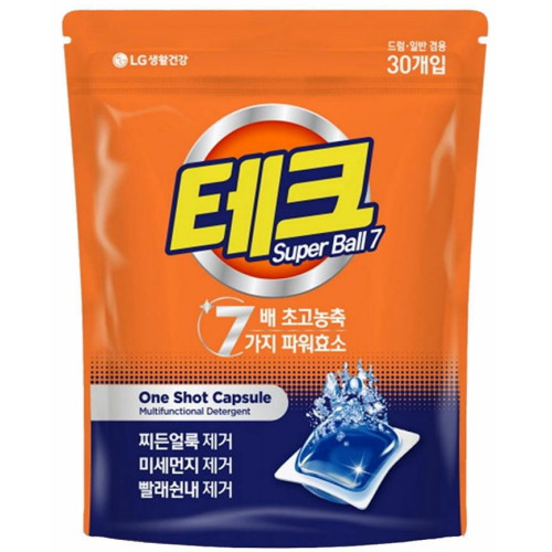 테크 수퍼볼 캡슐세제 30개입 (6개)_이미지