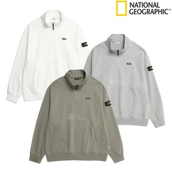 내셔널지오그래픽 세미오버핏 하프집업 MTM N231MSW100_이미지
