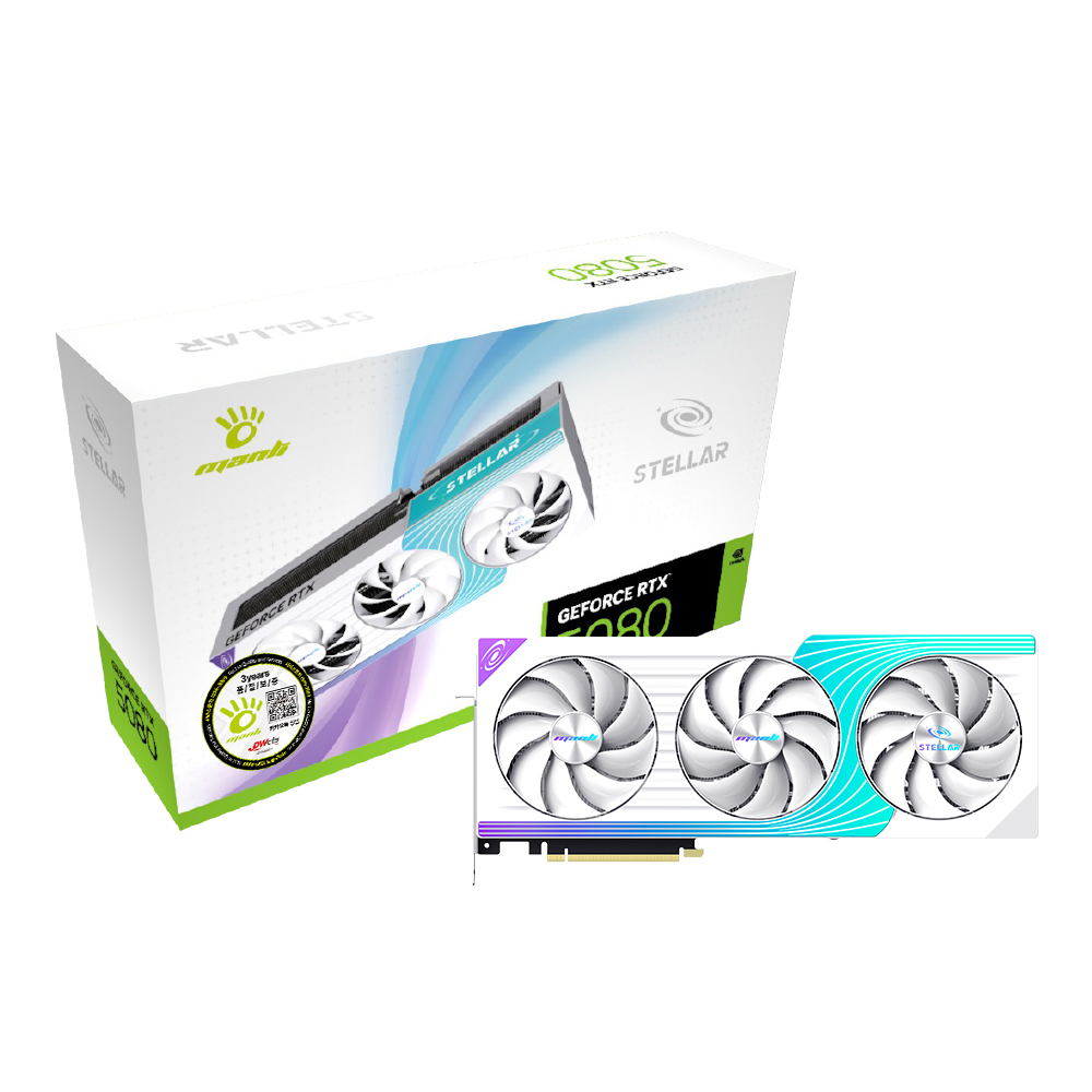 MANLI 지포스 RTX 5080 Stellar OC D7 16GB 대원씨티에스_이미지