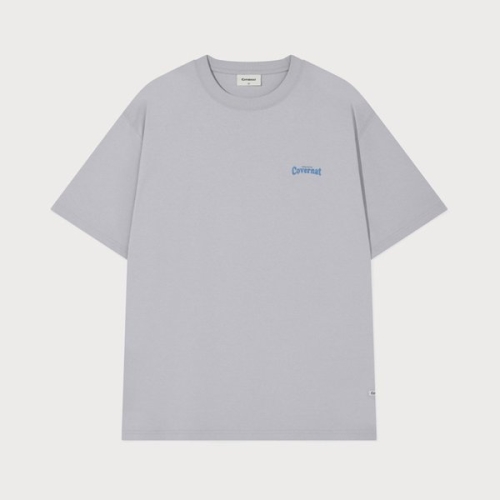 커버낫 쿨 코튼 서핑 모션 그래픽 티셔츠 라이트퍼플 CO2602ST22TP