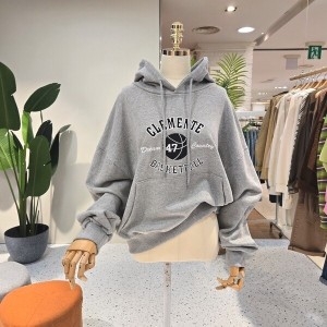 에잇컨셉 면쭈리 바스켓자수 후드맨투맨 C24J7FTS079