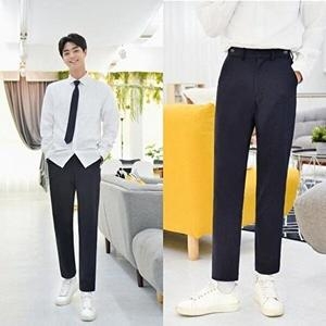  셀러허브 패션 JHQQ83R0_4B 조절 교복쇼핑몰 4계절 스판 네이비 남자