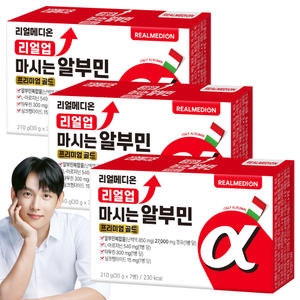 리얼메디온 리얼업 마시는 알부민 프리미엄 골드 30g 7병 (3개)_이미지