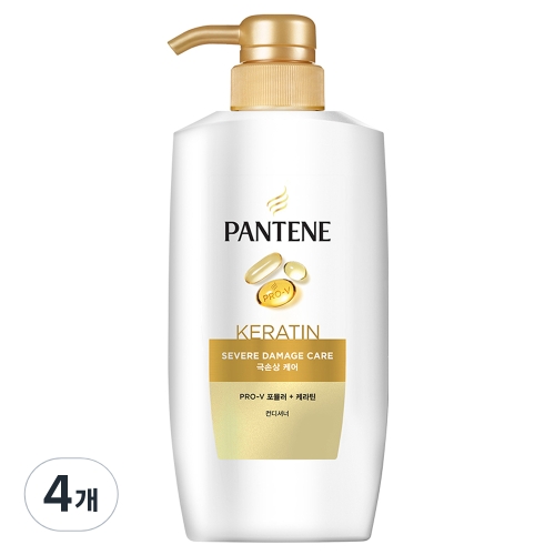한국P&G 팬틴 극손상 케어 컨디셔너 750ml (4개)