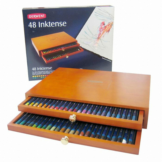 더웬트 잉크텐스 색연필 우든박스 (48색)_이미지