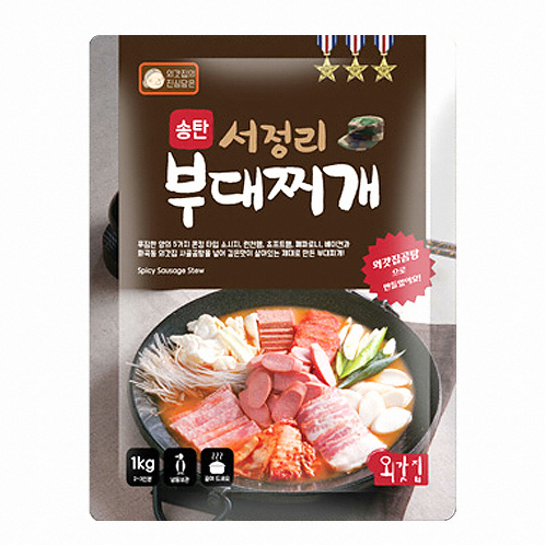 외갓집 송탄 서정리 부대찌개 1kg (2개)_이미지