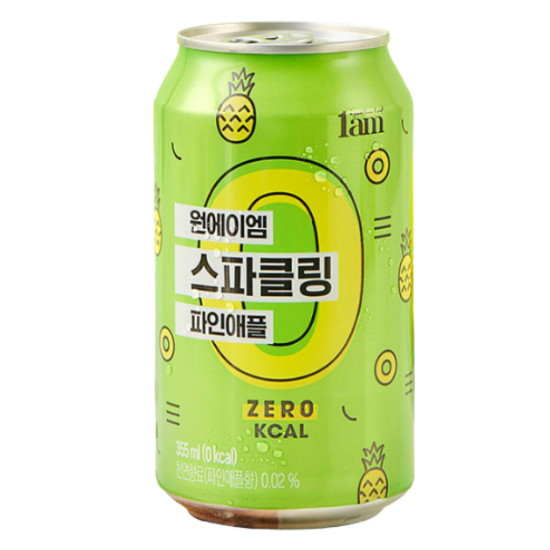 1AM 스파클링 캔 파인애플 355ml (6개)_이미지