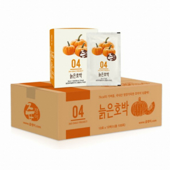 굿모닝비엔에프 즙쟁이 늙은호박즙 90ml 100포 (1개)_이미지