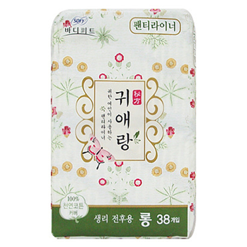 쏘피 바디피트 귀애랑 롱 팬티라이너 38개 (2팩(76개))_이미지